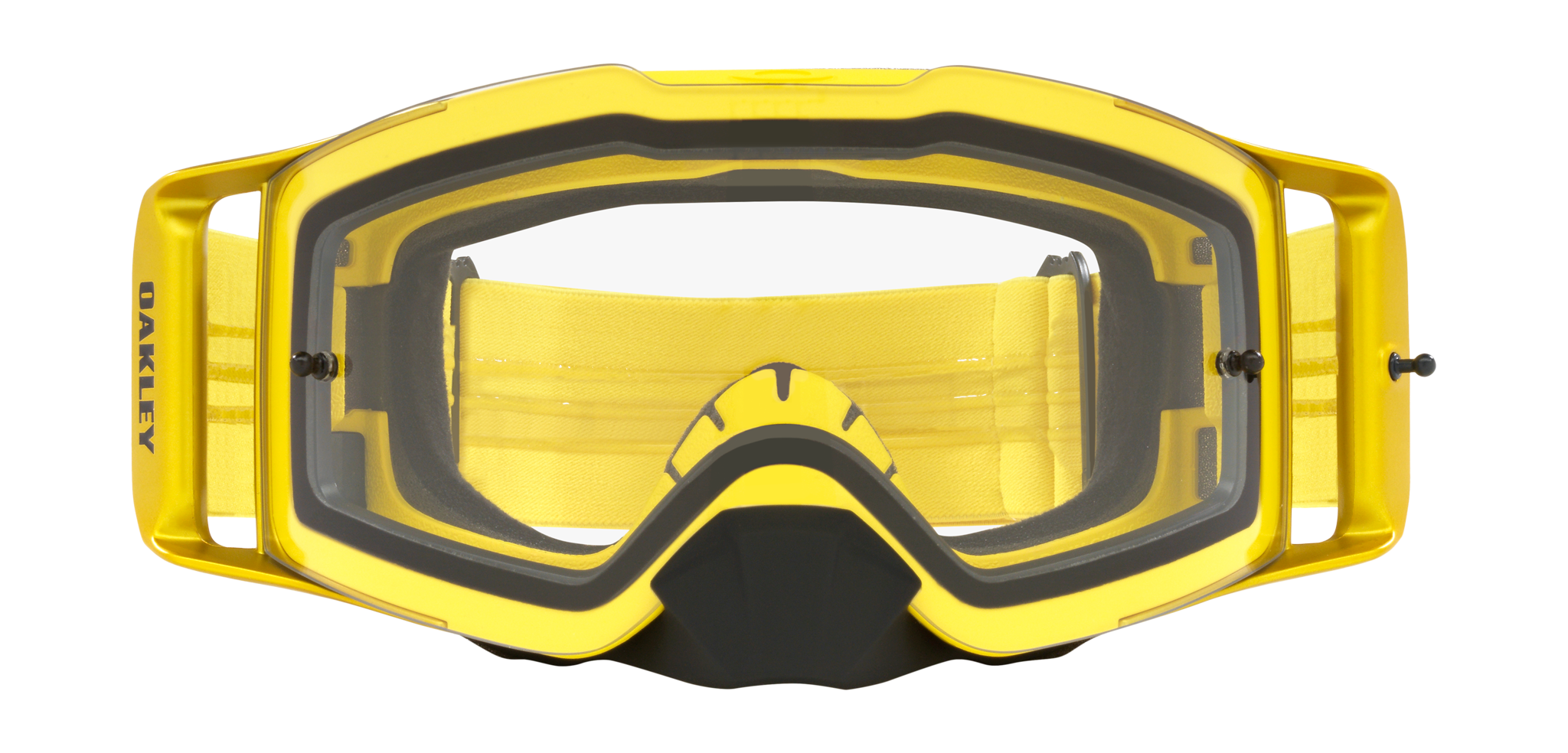 Oakley Crossbril Front Line MX Moto Yellow - Clear Lens