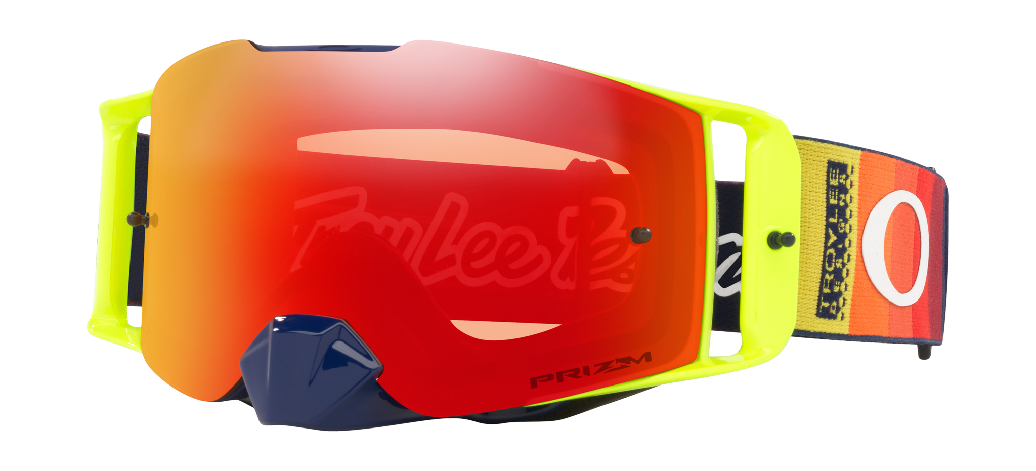 Oakley Crossbril Front Line MX TLD Graph Yellow - Prizm Torch Iridium Lens