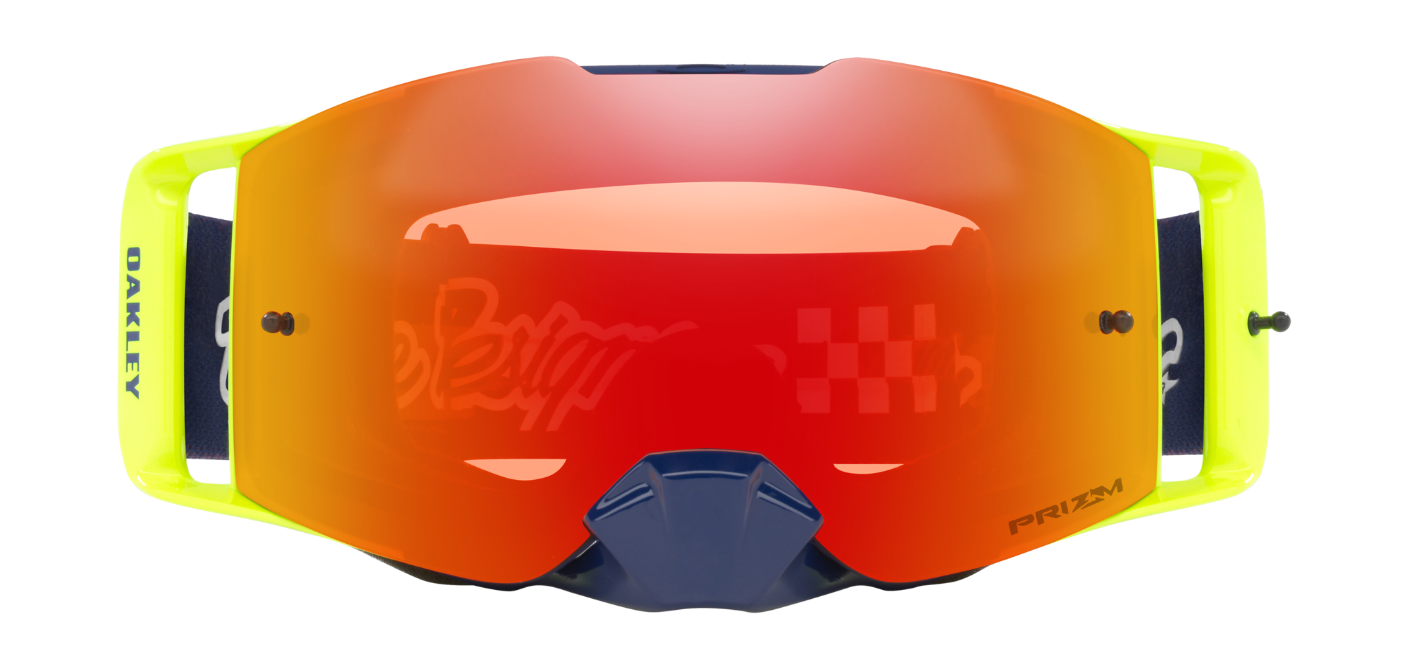 Oakley Crossbril Front Line MX TLD Graph Yellow - Prizm Torch Iridium Lens