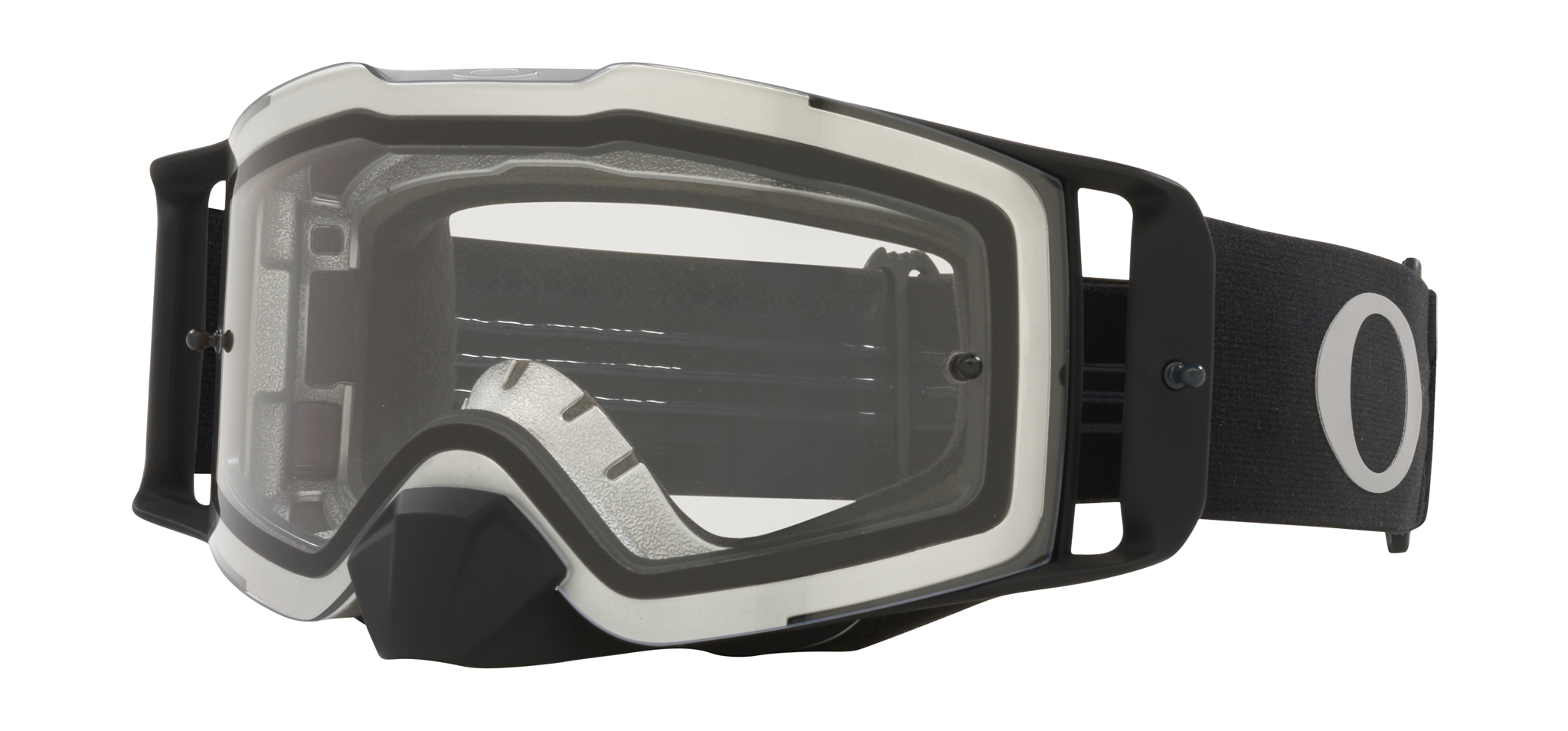 Oakley Crossbril Front Line MX Tuff Blocks Black Gunmetal - Clear Lens