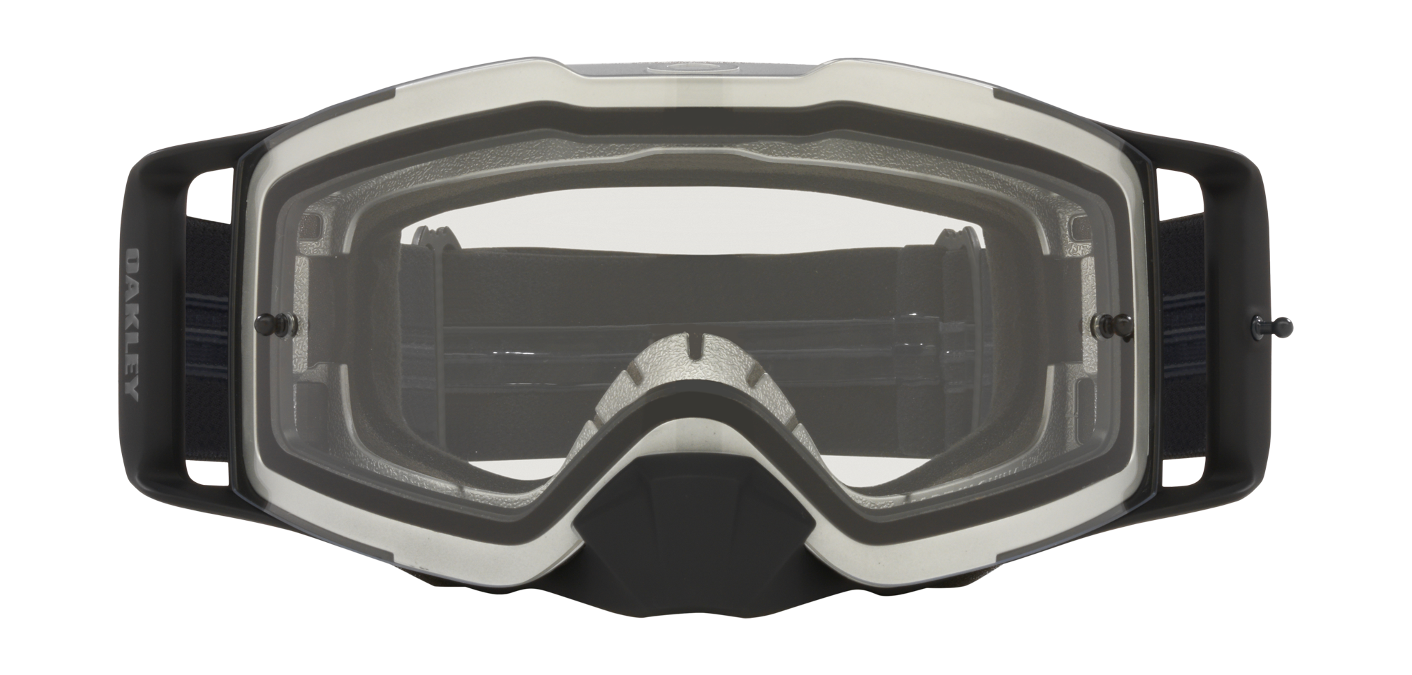 Oakley Crossbril Front Line MX Tuff Blocks Black Gunmetal - Clear Lens