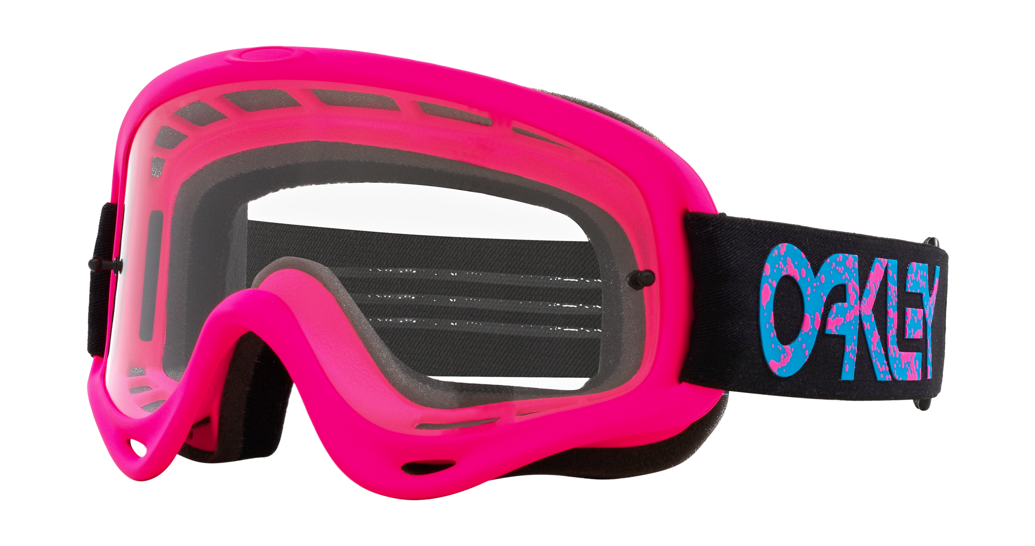 Oakley Crossbril O-frame Pink Splatter - Clear Lens