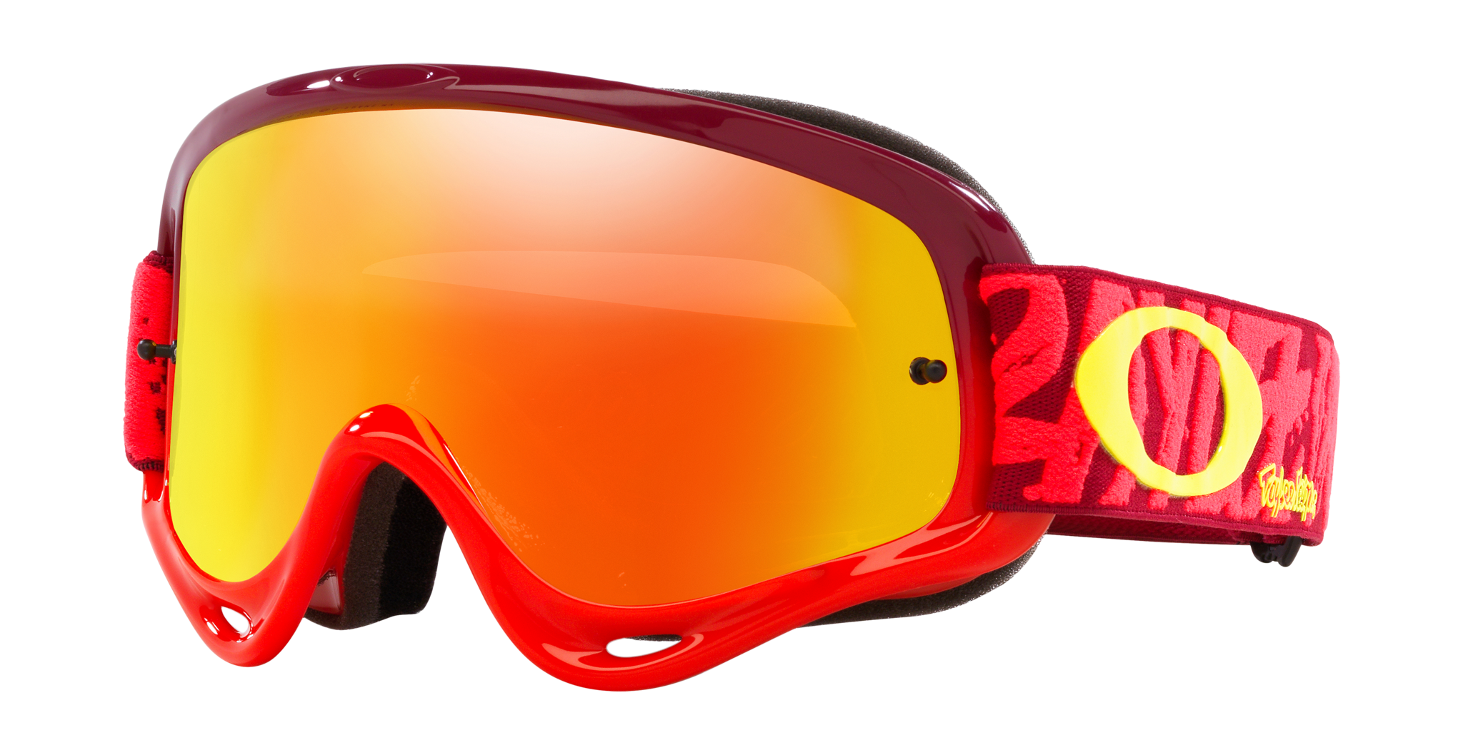 Oakley Crossbril O-frame TLD Painted Red - Fire Iridium Lens