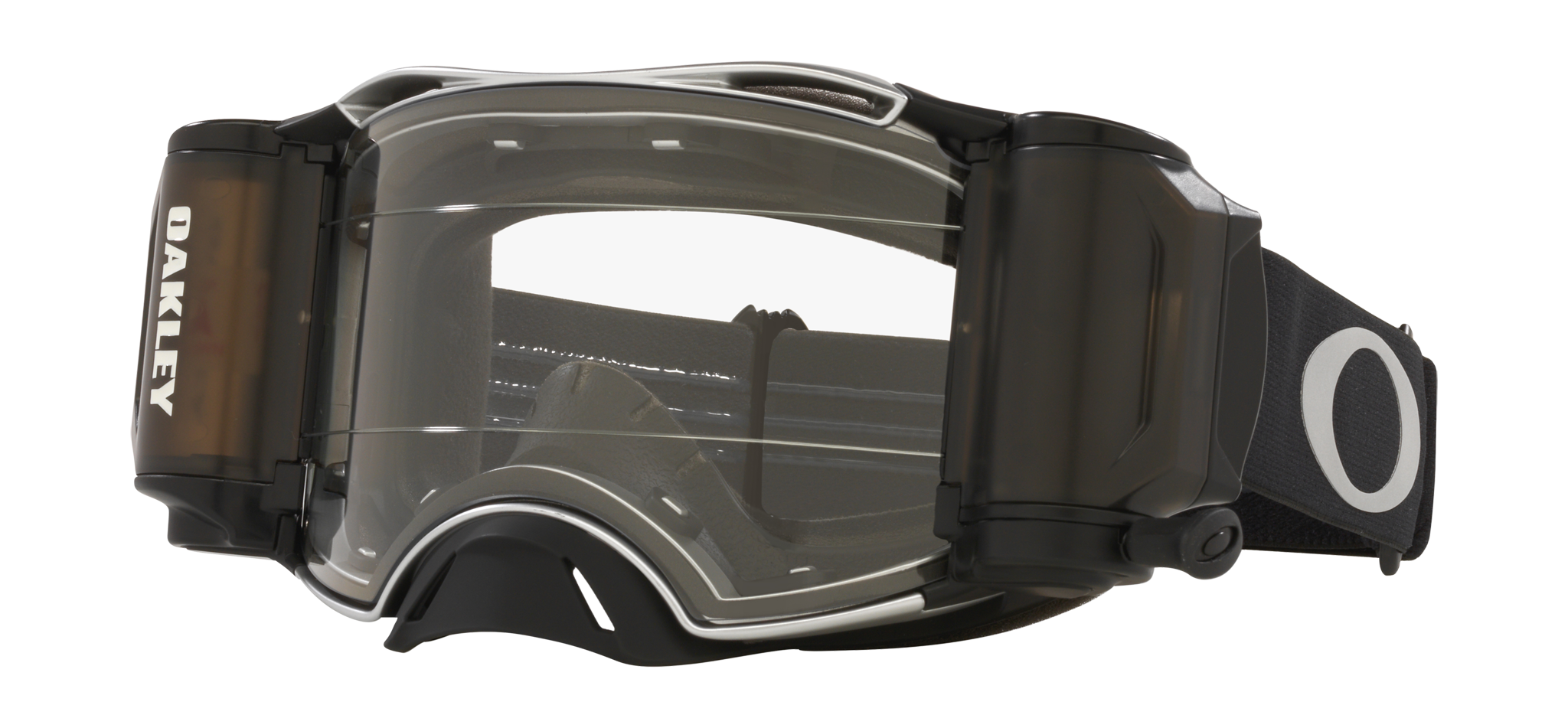 Oakley Crossbril Roll-Off Airbrake MX Tuff Blocks Black Gunmetal - Clear Lens