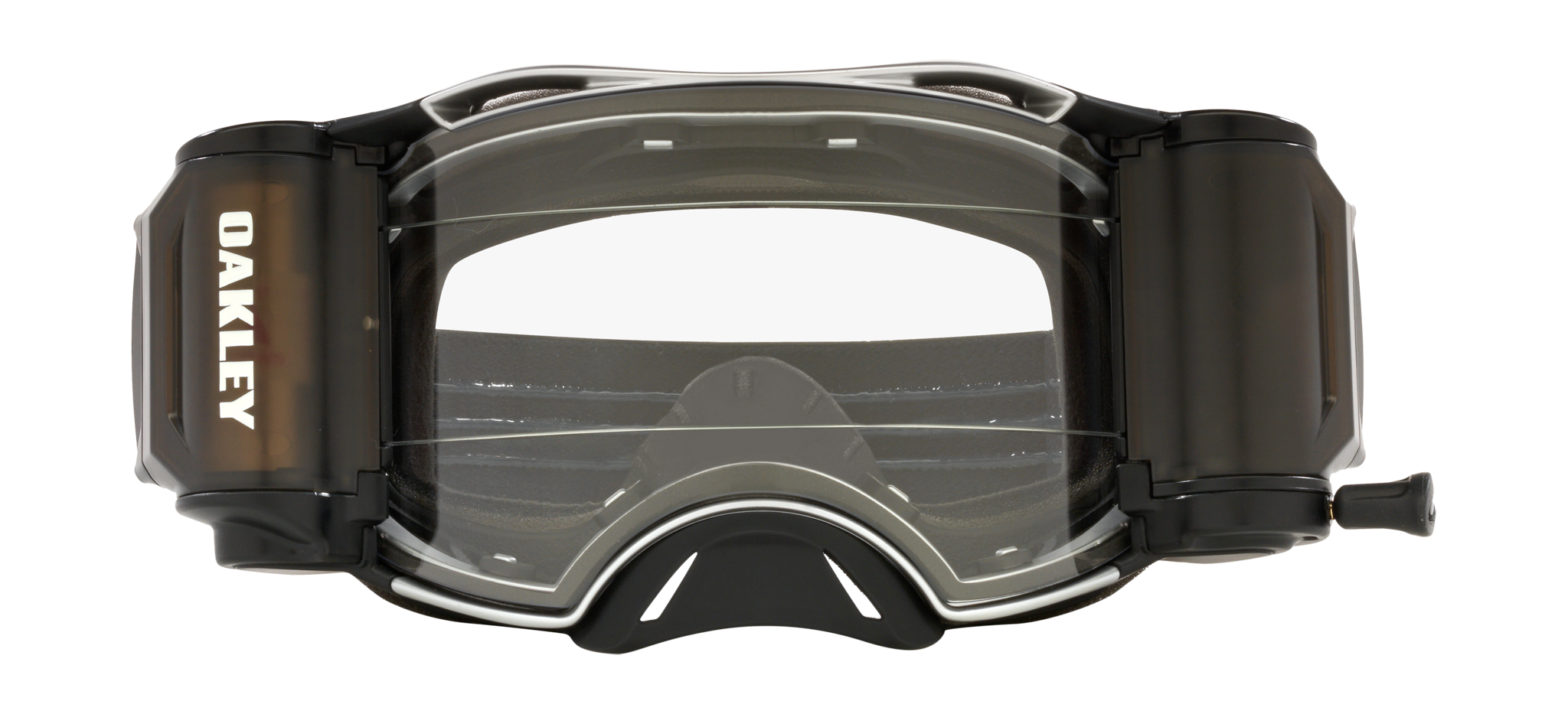 Oakley Crossbril Roll-Off Airbrake MX Tuff Blocks Black Gunmetal - Clear Lens