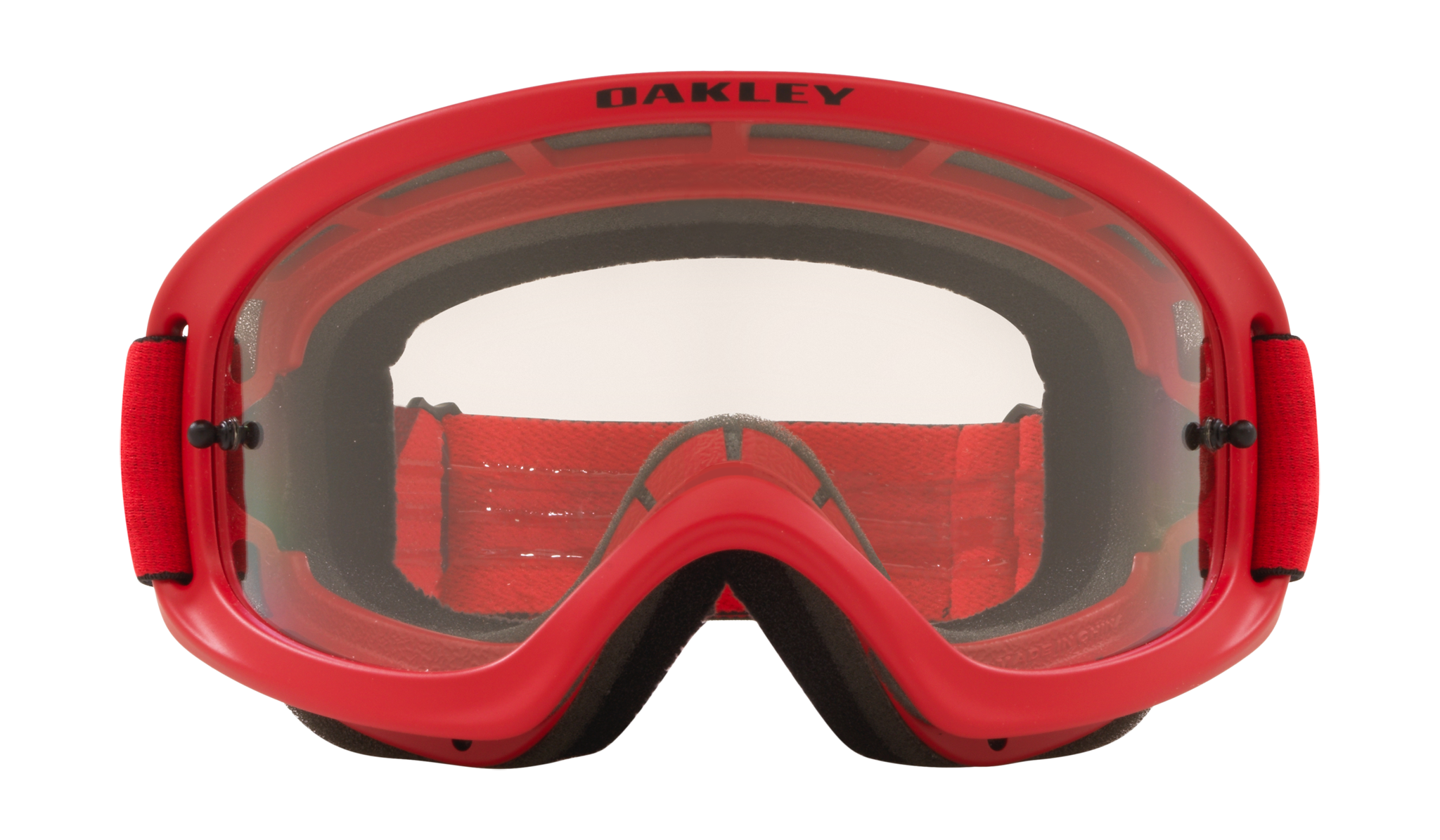 Oakley Kinder Crossbril XS O-frame 2.0 Heritage B1B Red Yellow - Clear Lens