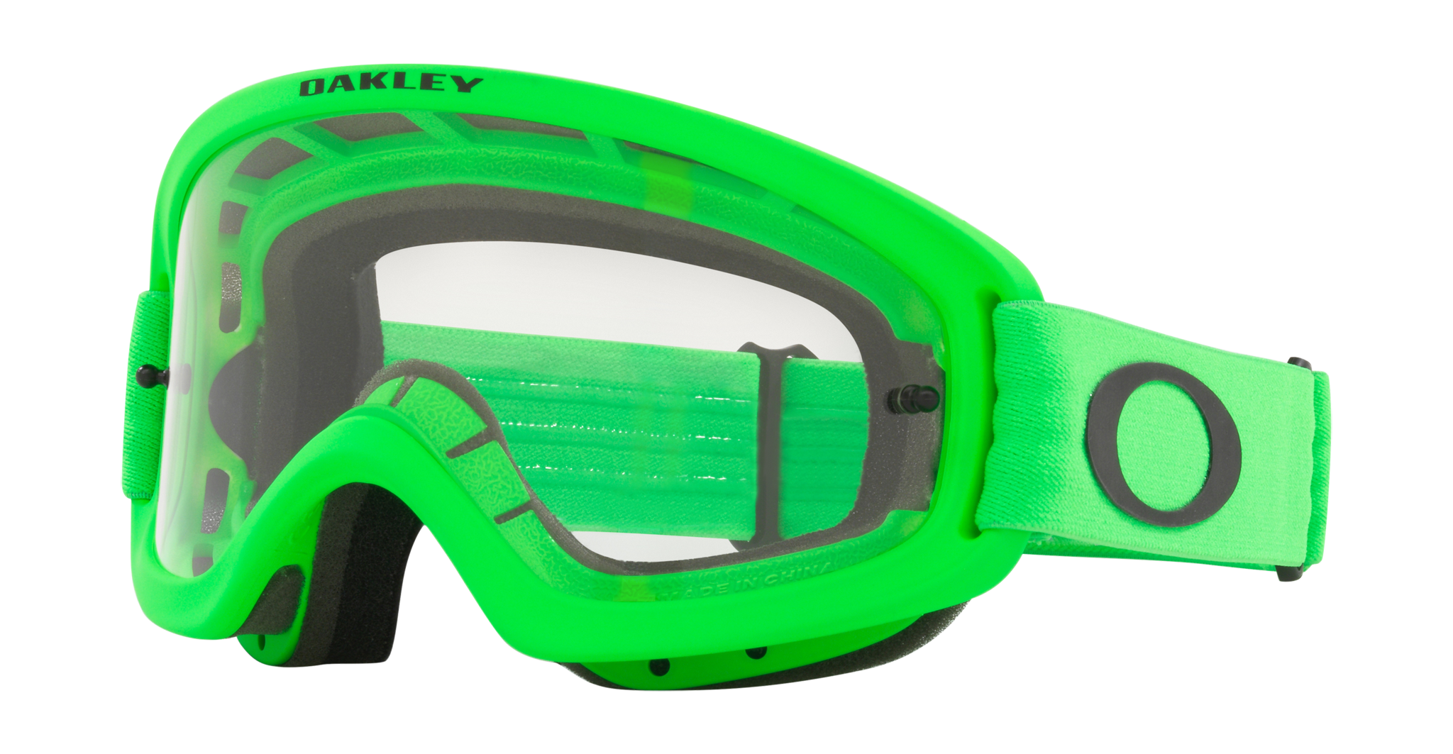 Oakley Kinder Crossbril XS O-frame 2.0 Moto Green - Clear Lens