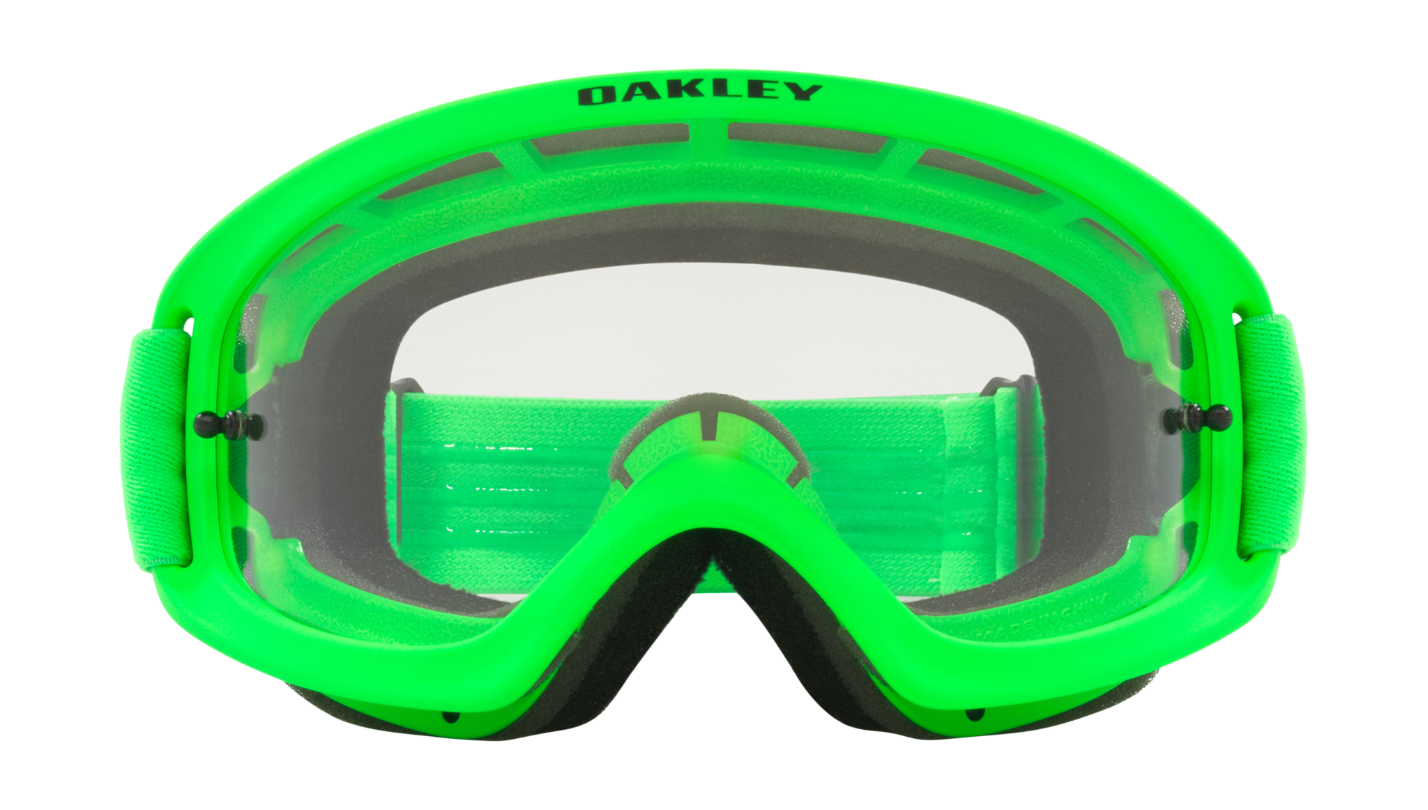 Oakley Kinder Crossbril XS O-frame 2.0 Moto Green - Clear Lens