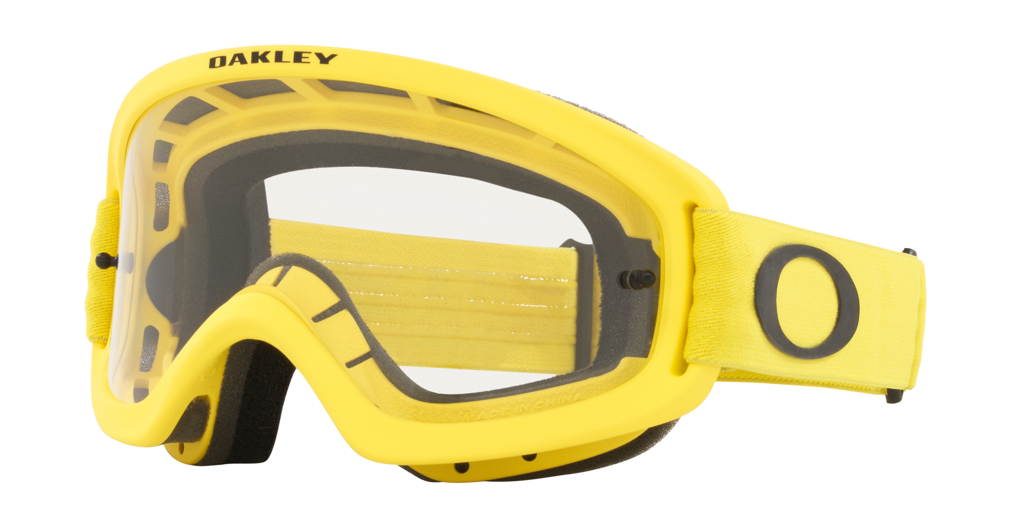 Oakley Kinder Crossbril XS O-frame 2.0 Moto Yellow - Clear Lens