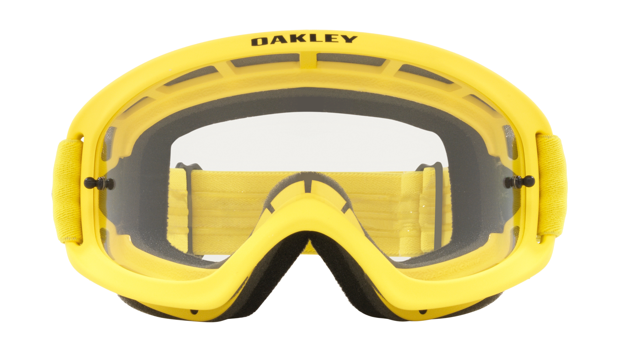 Oakley Kinder Crossbril XS O-frame 2.0 Moto Yellow - Clear Lens