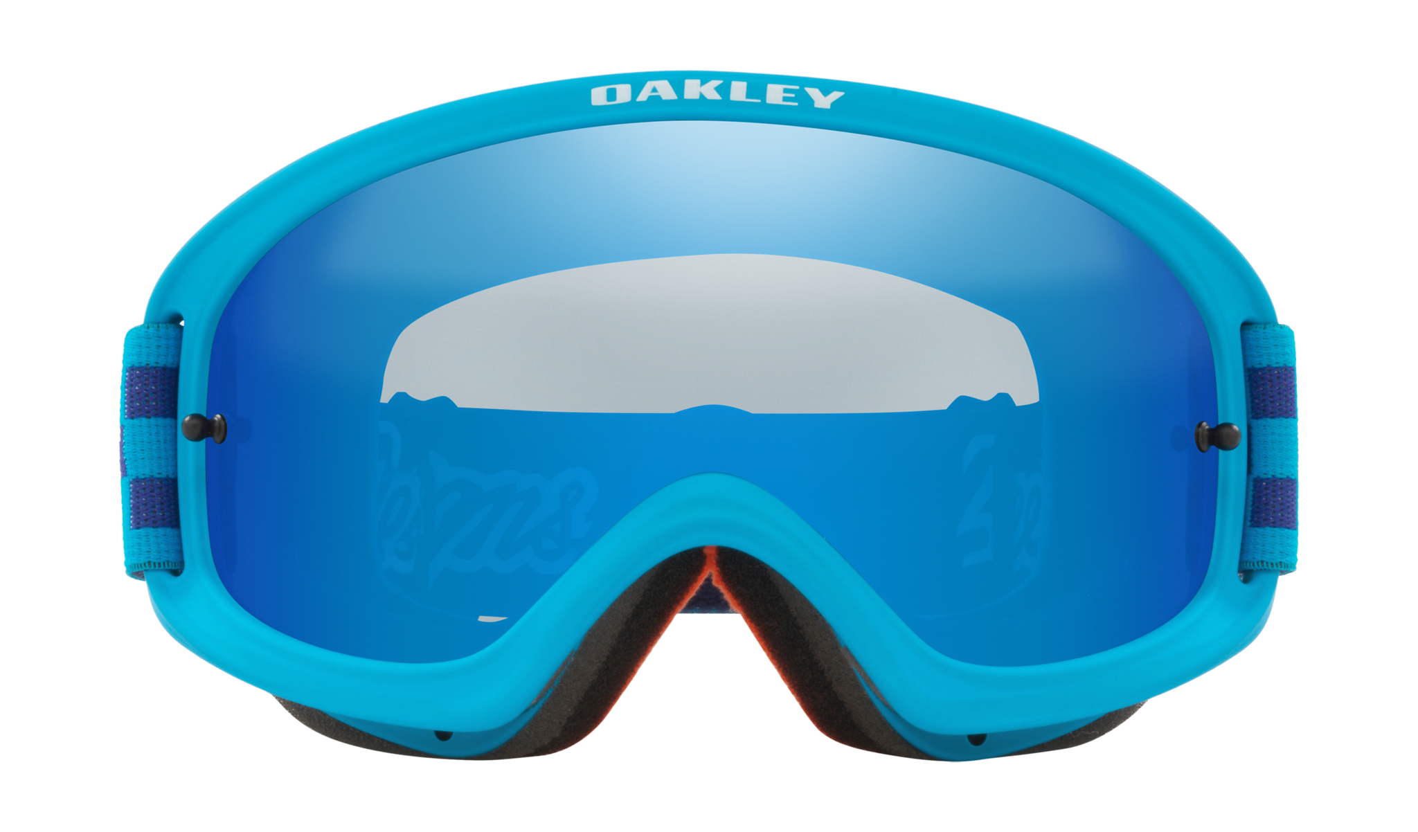 Oakley Kinder Crossbril XS O-frame 2.0 TLD Checkerboard Blue - Black Ice Iridium Lens