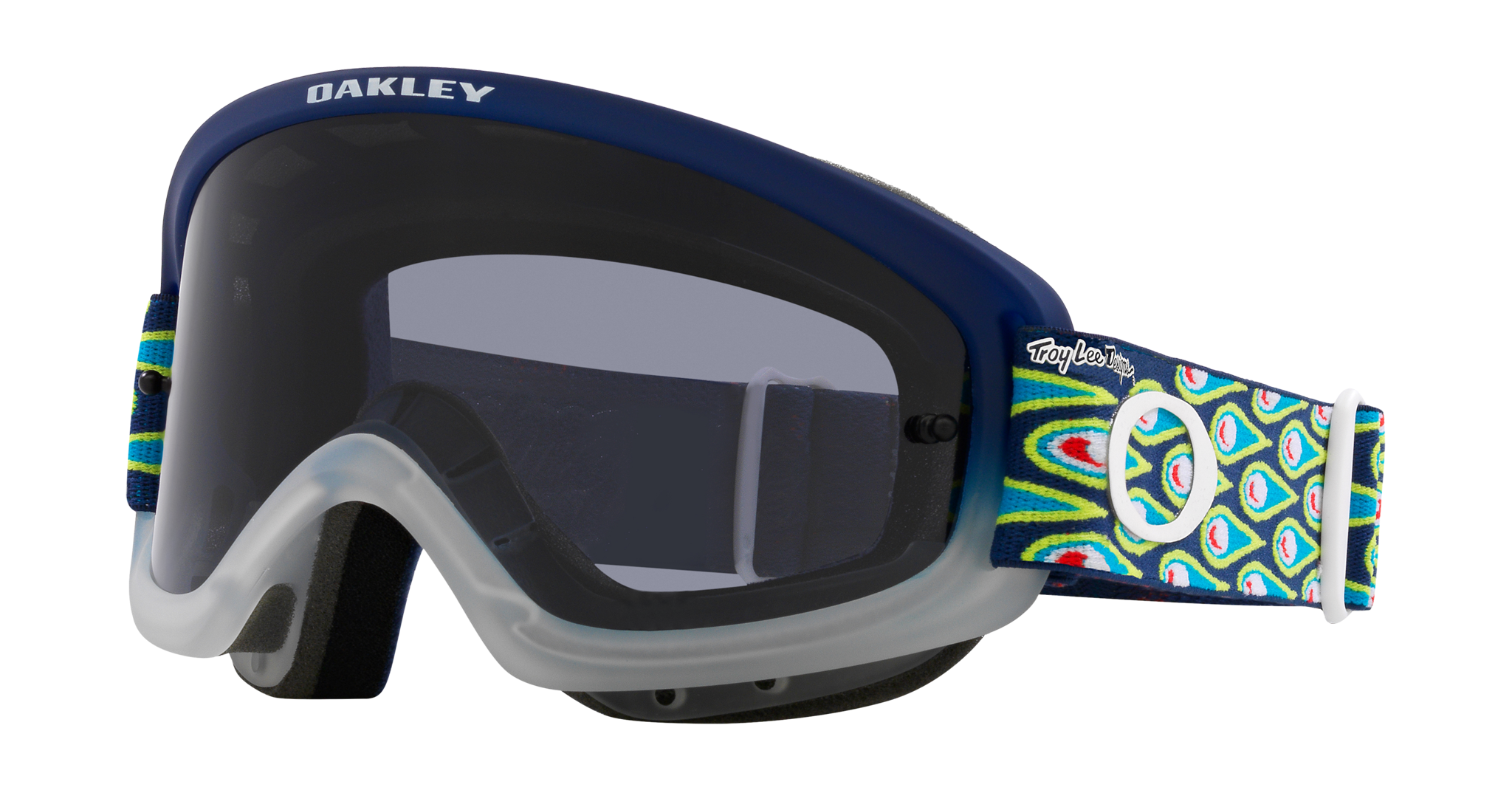 Oakley Kinder Crossbril XS O-frame 2.0 TLD Speed Bubbles Navy - Donker Grijs Lens