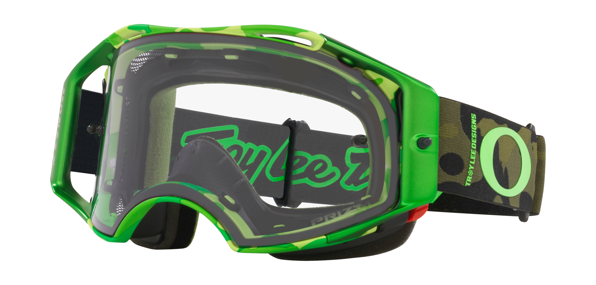 Oakley MTB Bril Airbrake TLD Dazzle Green - Prizm Low Light Lens