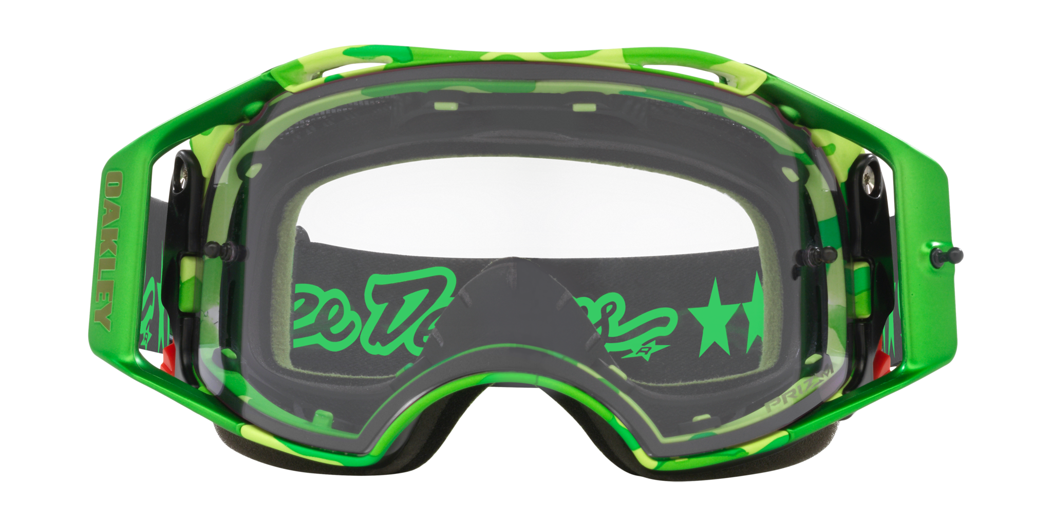 Oakley MTB Bril Airbrake TLD Dazzle Green - Prizm Low Light Lens