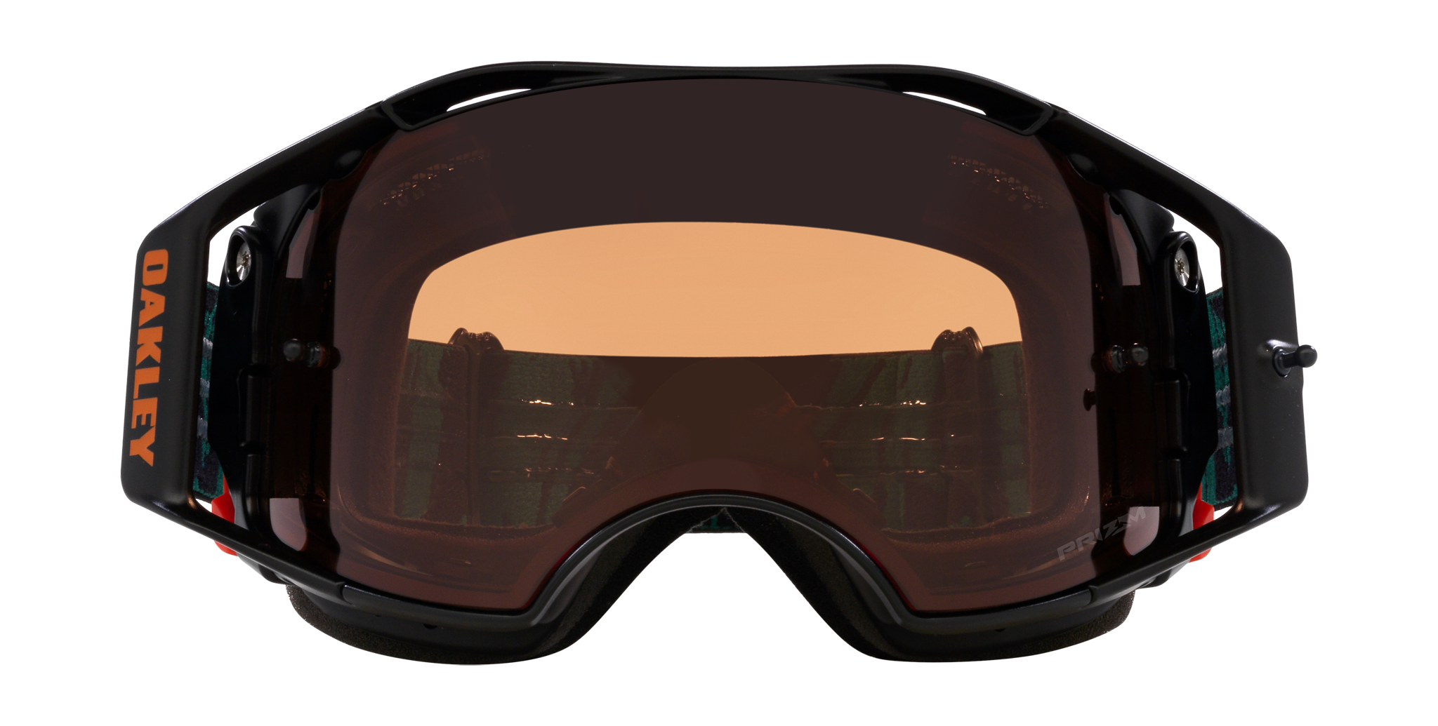 Oakley MTB Bril Airbrake Viridian Striped - Prizm Brons Lens