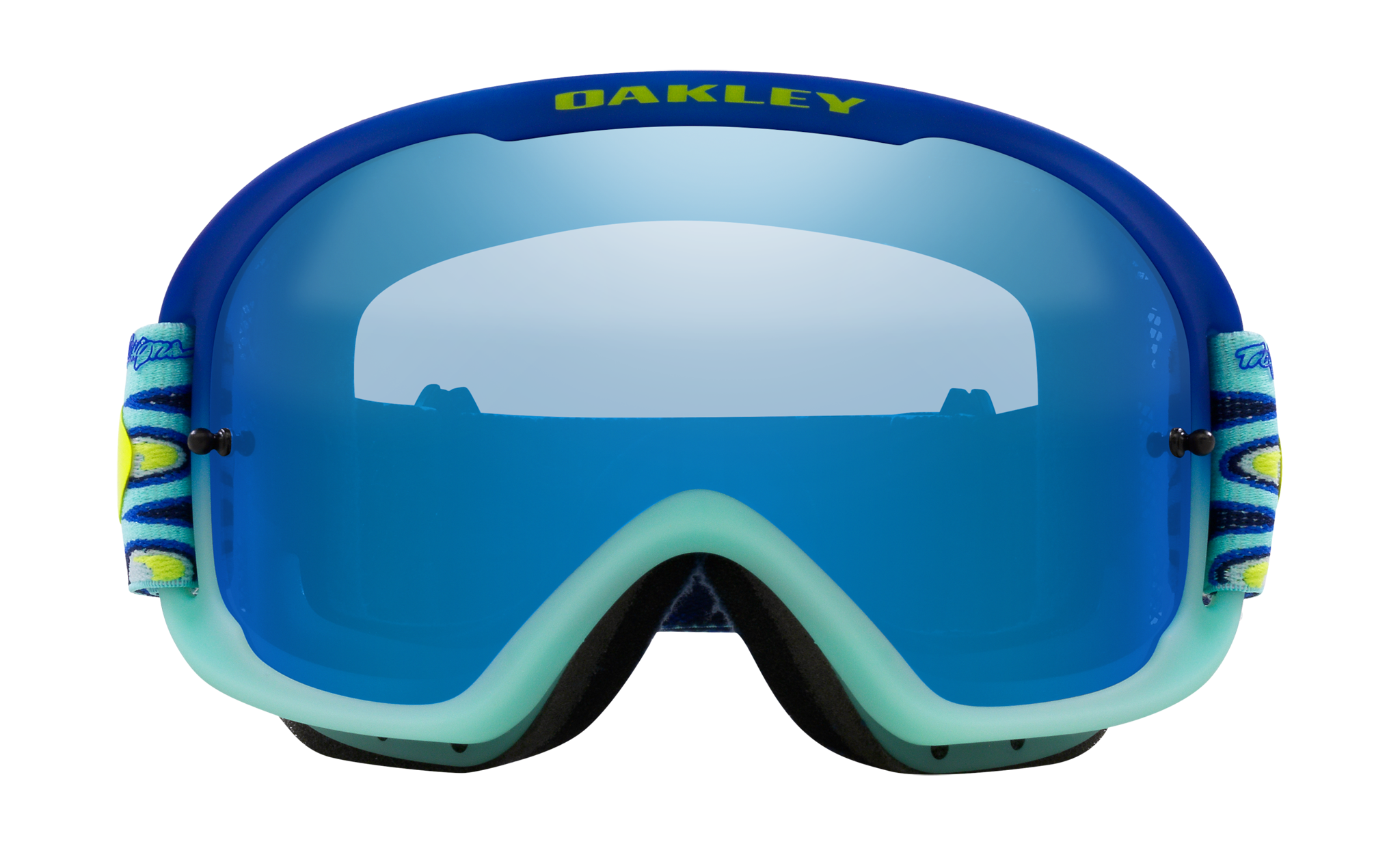 Oakley MTB Bril O-frame 2.0 TLD Bubbles Blue - Black Ice Iridium Lens