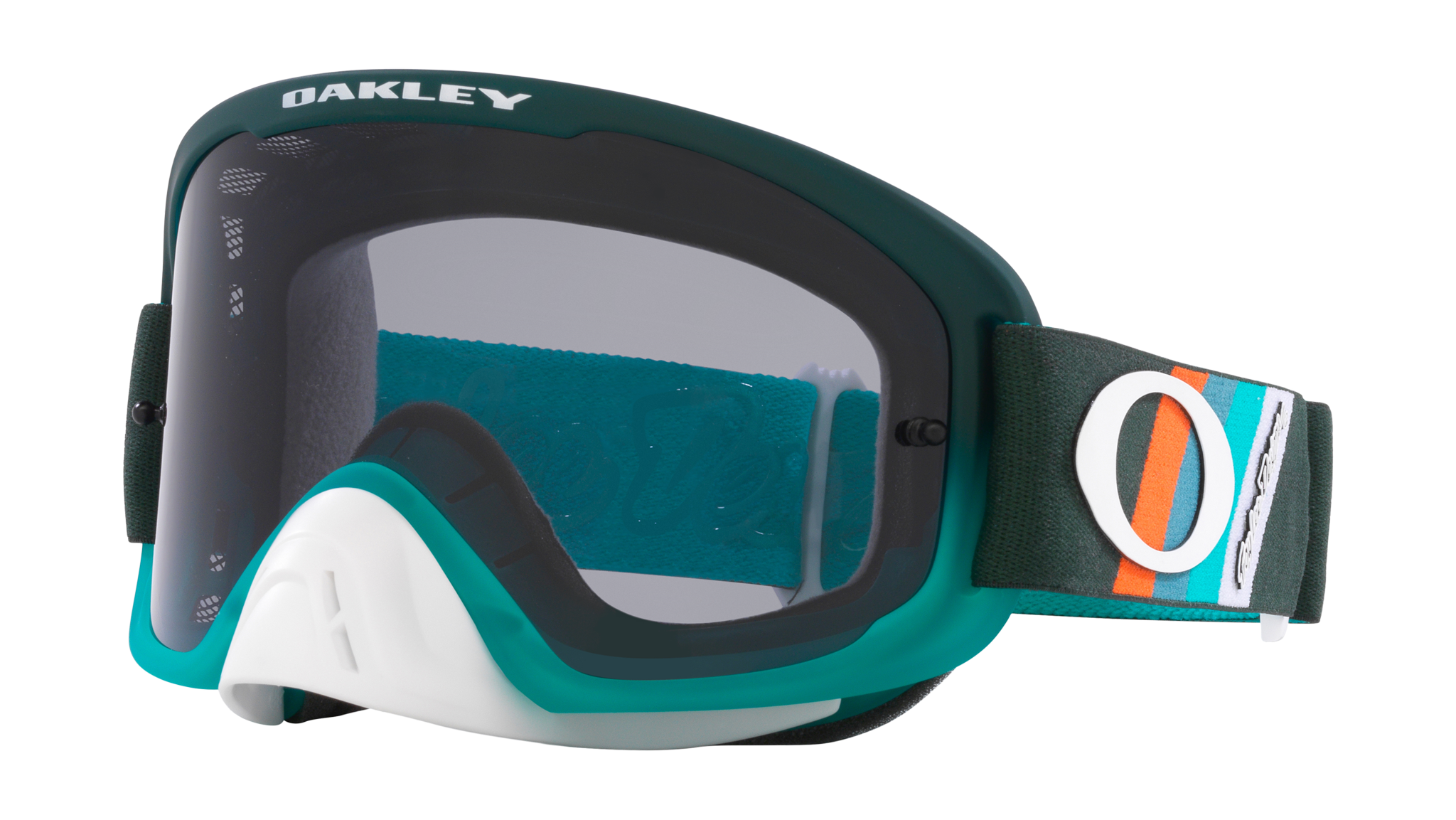 Oakley MTB Bril O-frame 2.0 TLD Green Stripes - Donker Grijs Lens