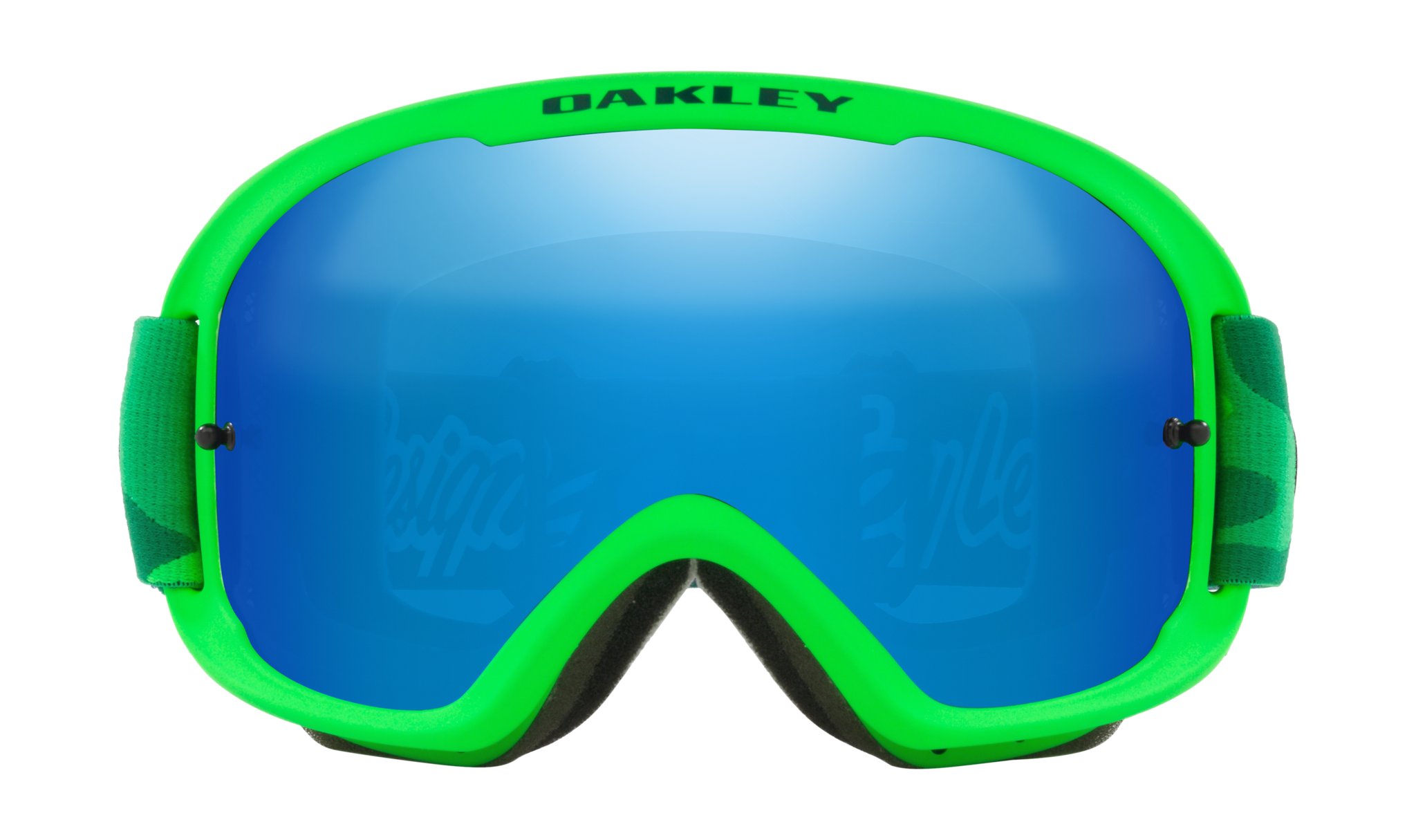 Oakley MTB Bril O-frame 2.0 TLD Star Dazzle Green Grey - Black Ice Iridium Lens