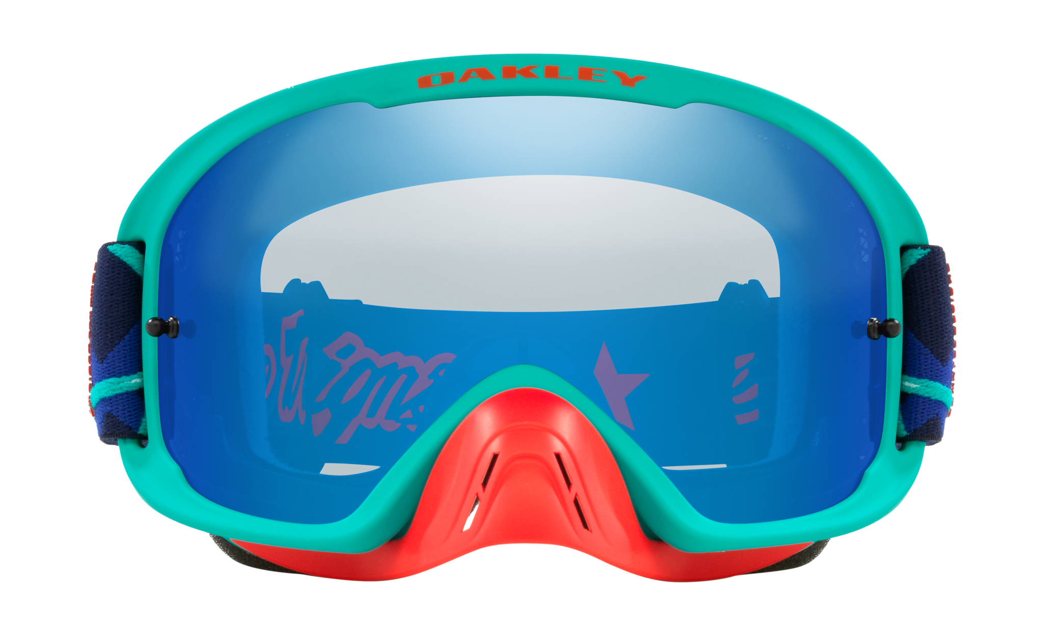 Oakley MTB Bril O-frame 2.0 TLD Webstar - Black Ice Iridium Lens