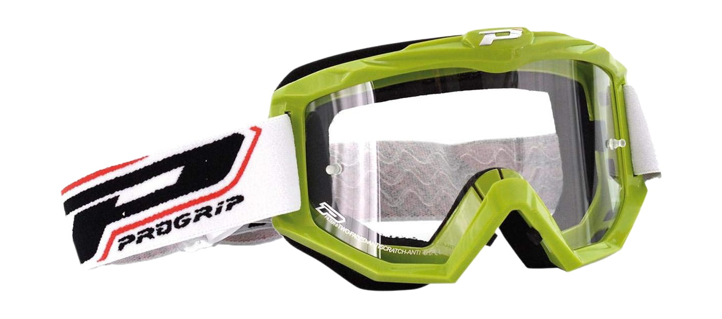 Progrip Crossbril 3201 TR Atzaki - Groen - Clear Lens