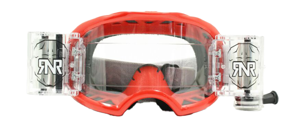 RNR Crossbril Roll-Off Colossus WVS - Rood - Clear Lens