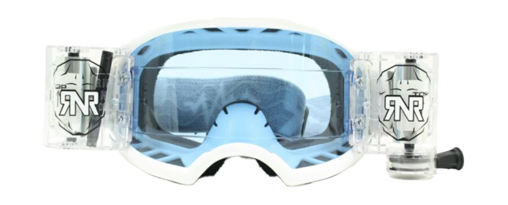 RNR Crossbril Roll-Off Colossus WVS - Wit - Smoke Lens