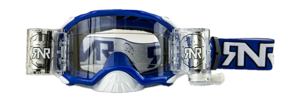 RNR Crossbril Roll-Off Platinum WVS - Blauw - Clear Lens