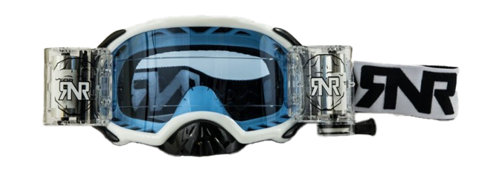 RNR Crossbril Roll-Off Platinum WVS - Wit - Smoke Lens