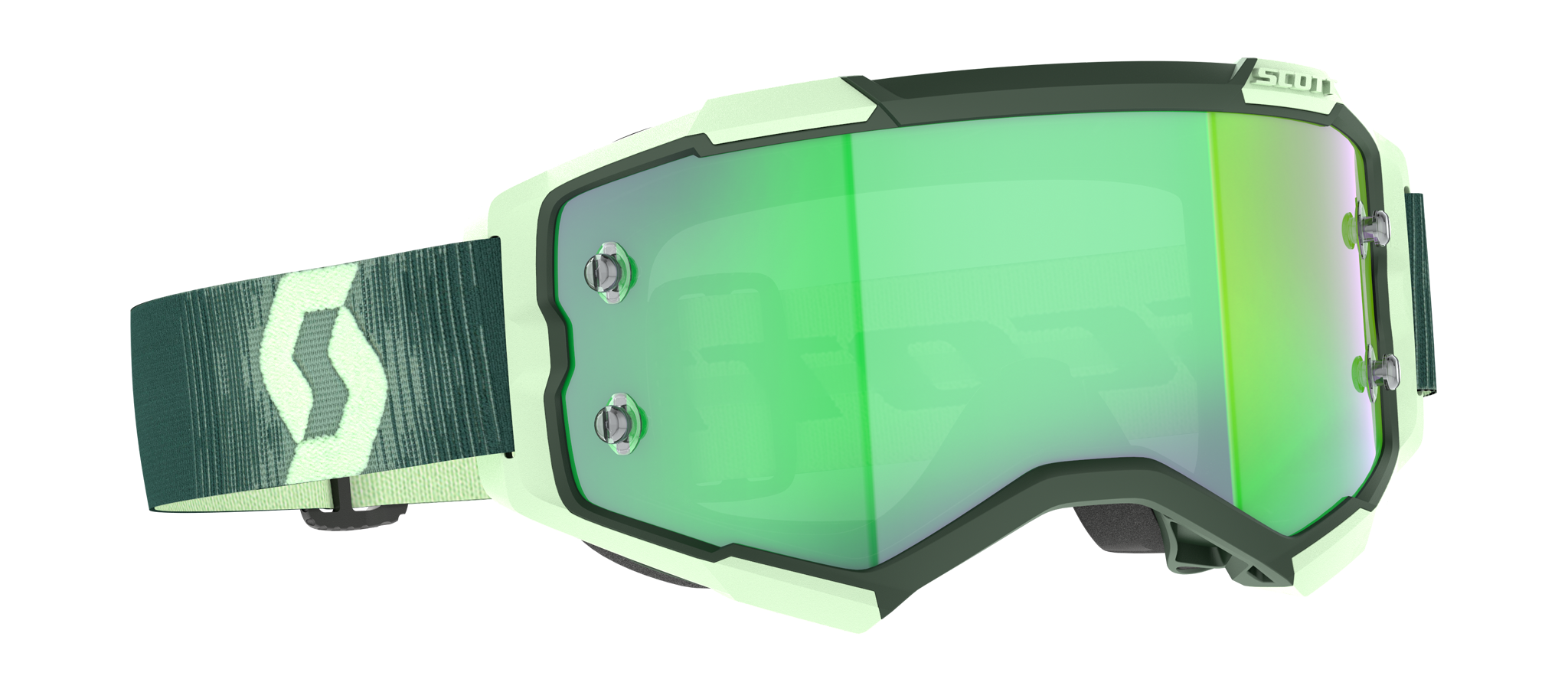 Scott Crossbril Fury - Donker Groen / Mint Groen - Spiegel Groen Lens