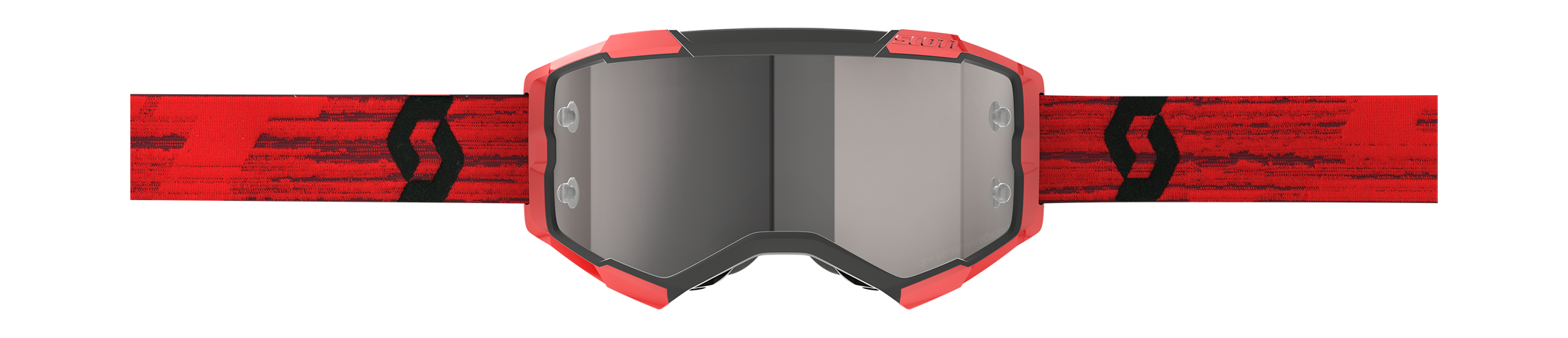 Scott Crossbril Fury - Donker Rood / Silver - Spiegel Zilver Lens