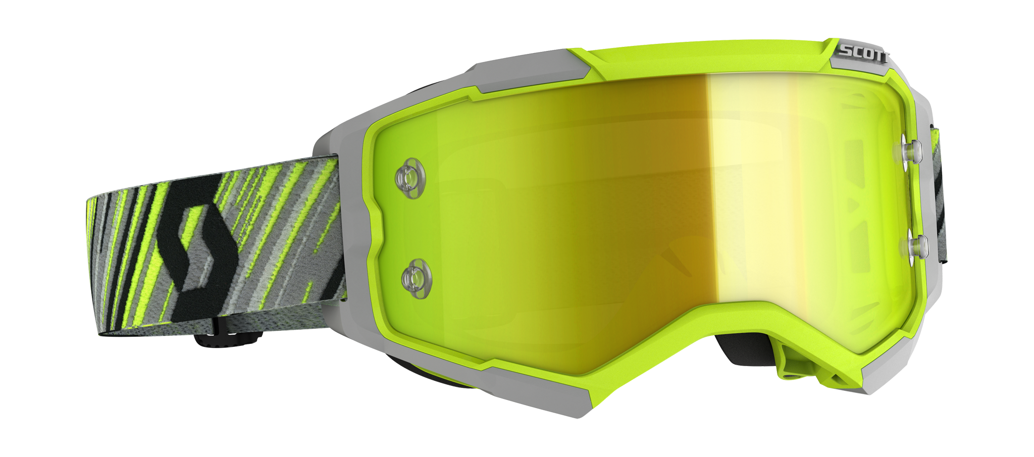 Scott Crossbril Fury - Geel / Grijs - Spiegel Geel Lens