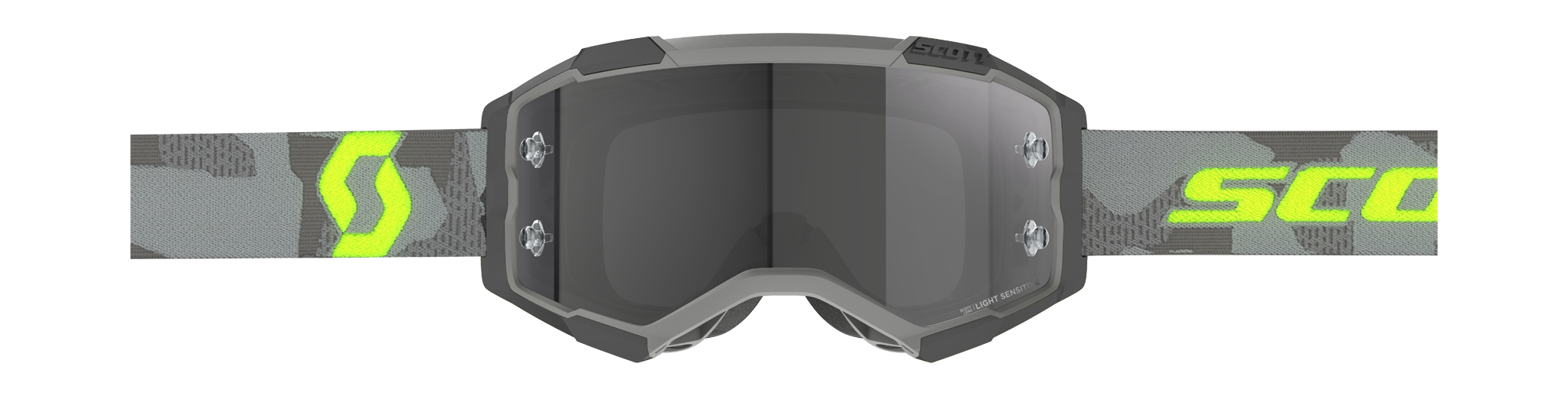 Scott Crossbril Fury - Grijs / Neon Geel - Light Sensitive Grijs Lens