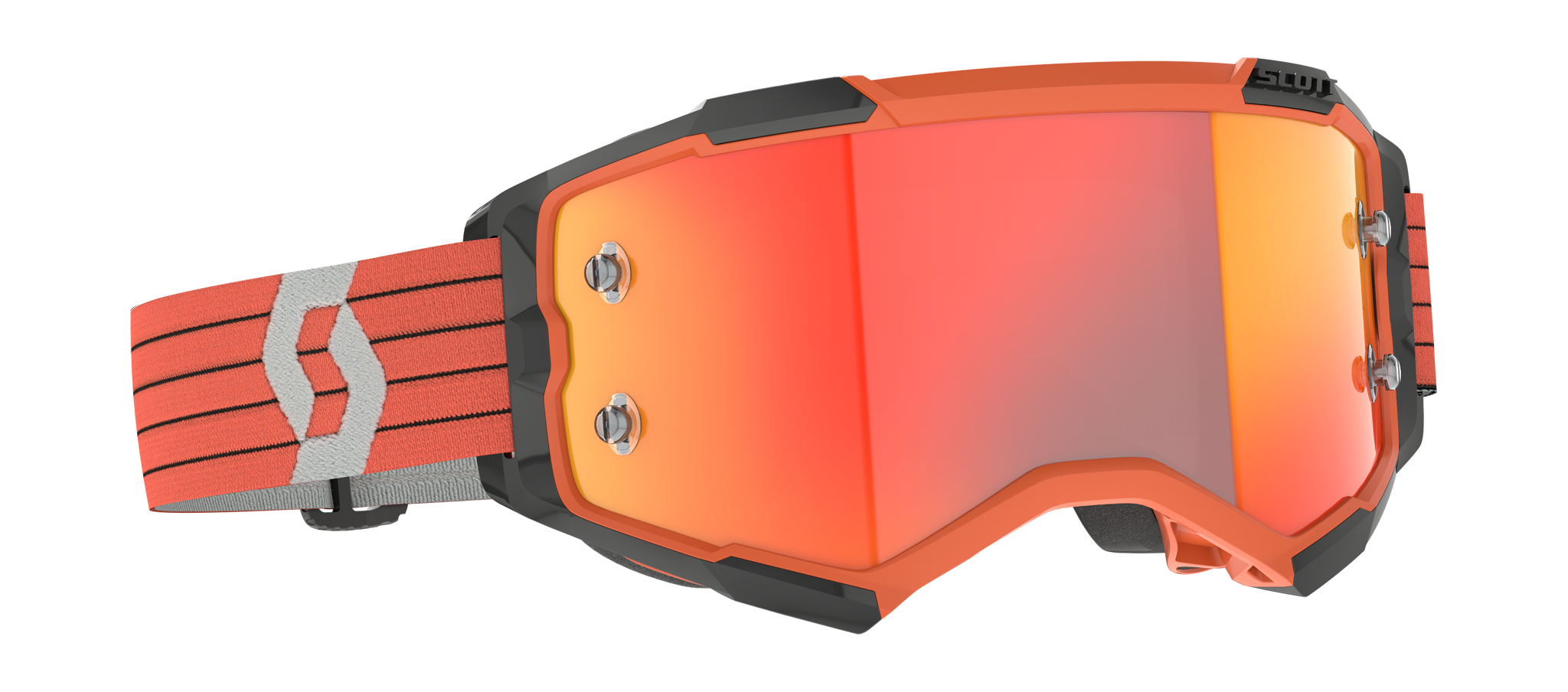 Scott Crossbril Fury - Oranje / Grijs - Spiegel Oranje Lens