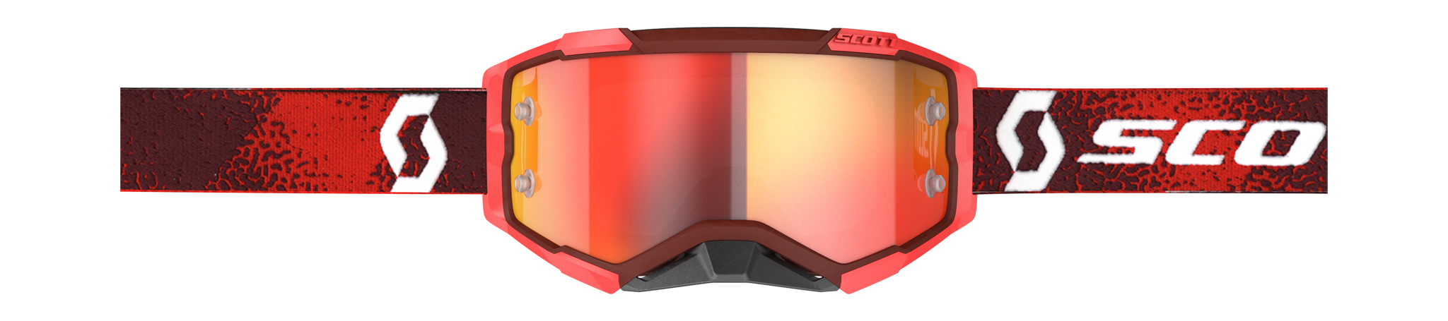 Scott Crossbril Fury - Rood - Spiegel Oranje Lens