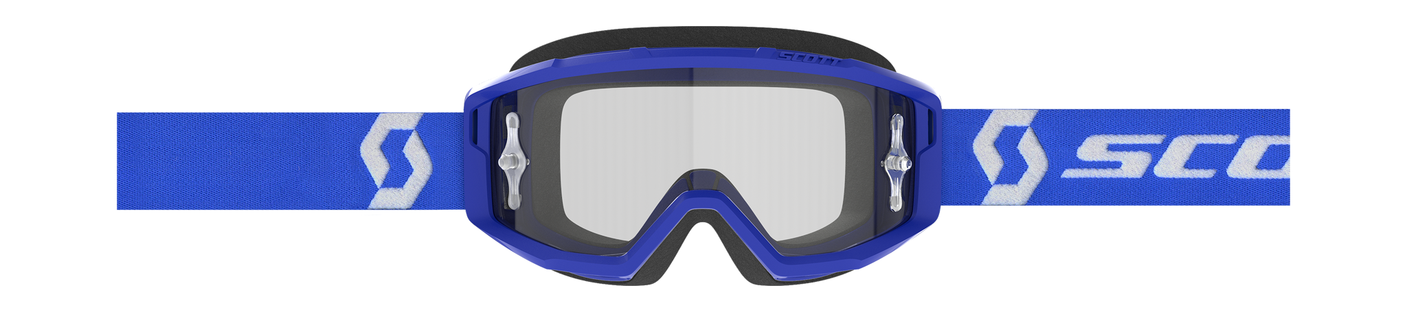 Scott Crossbril Primal - Blauw / Wit - Clear Lens