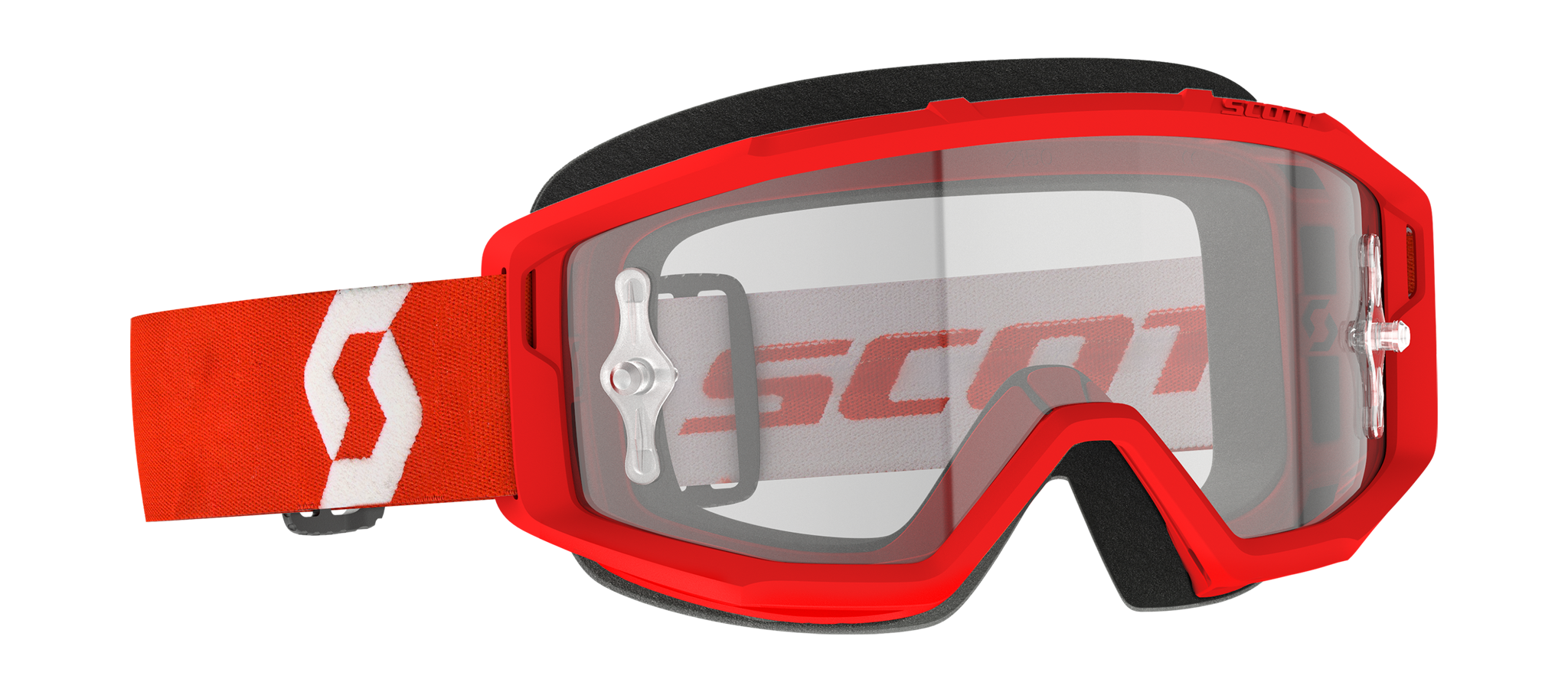 Scott Crossbril Primal - Rood / Wit - Clear Lens