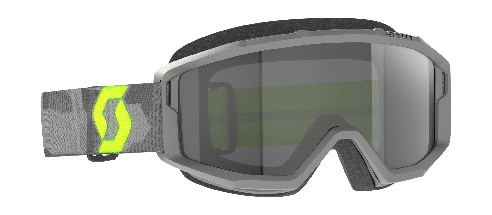 Scott Crossbril Primal Sand Dust - Grijs / Neon Geel - Donker Grijs Lens