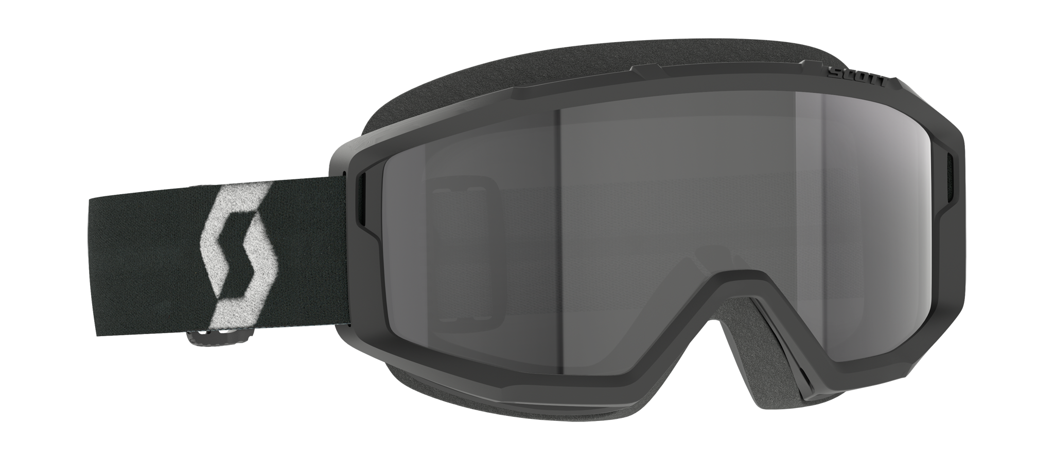 Scott Crossbril Primal Sand Dust - Zwart / Wit - Donker Grijs Lens