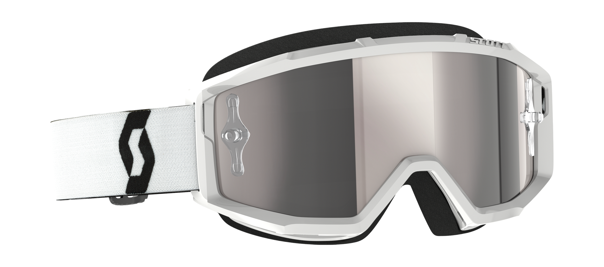 Scott Crossbril Primal - Wit - Spiegel Zilver Lens