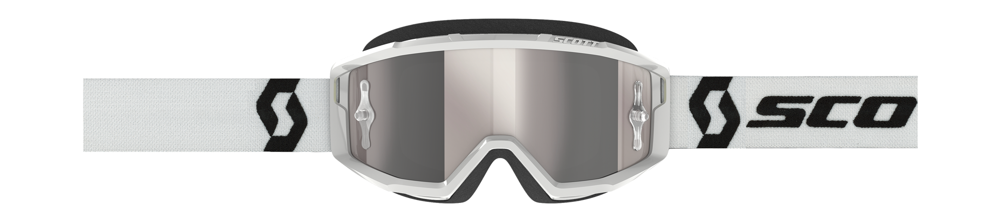 Scott Crossbril Primal - Wit - Spiegel Zilver Lens