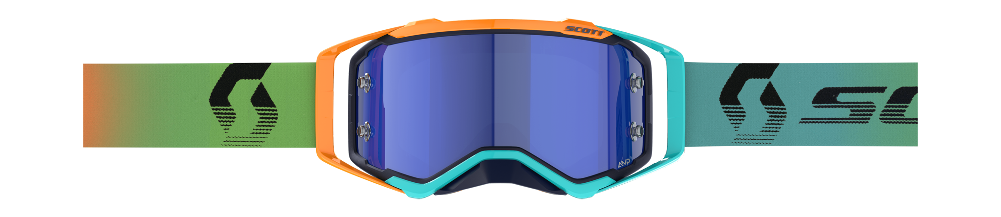 Scott Crossbril Prospect - Blauw / Oranje - Amplifier Spiegel Blauw Lens