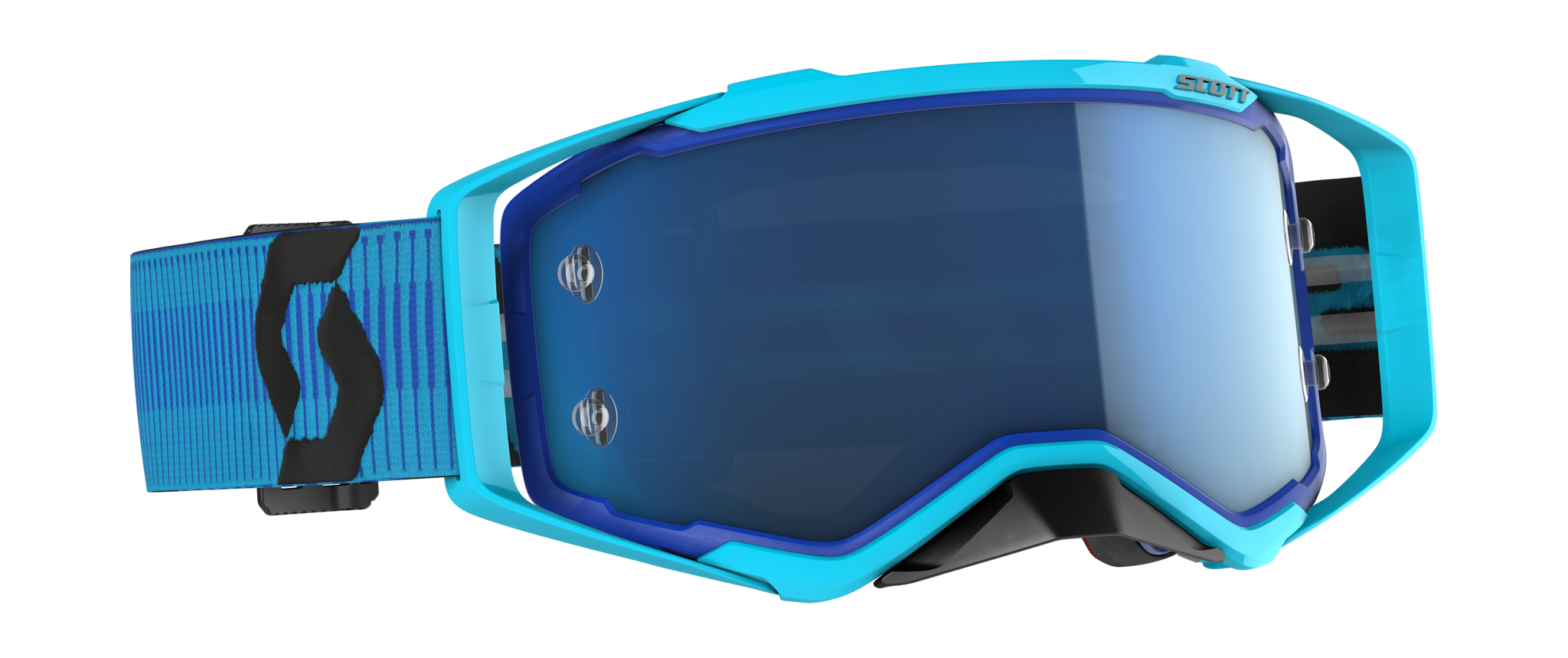 Scott Crossbril Prospect - Blauw / Zwart - Spiegel Electric Blauw Lens