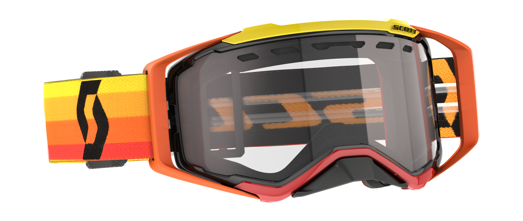 Scott Crossbril Prospect Enduro - Oranje / Geel - Clear Lens