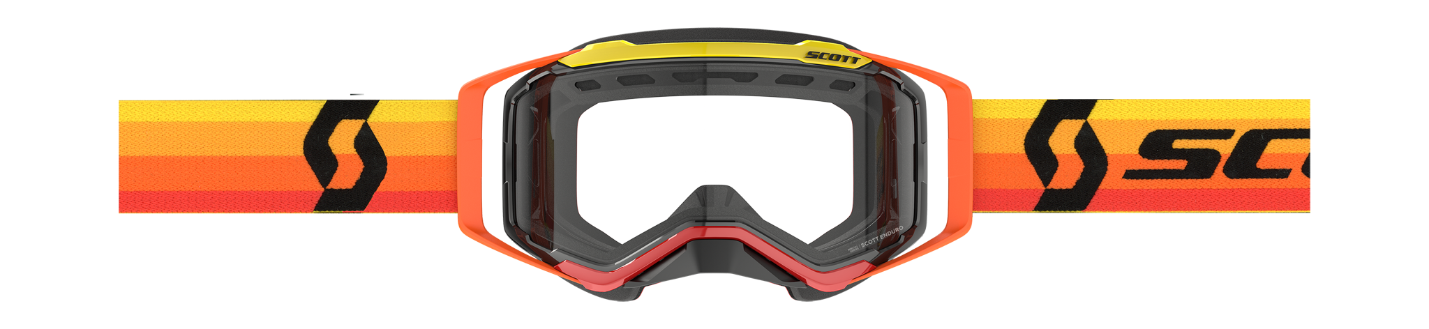 Scott Crossbril Prospect Enduro - Oranje / Geel - Clear Lens