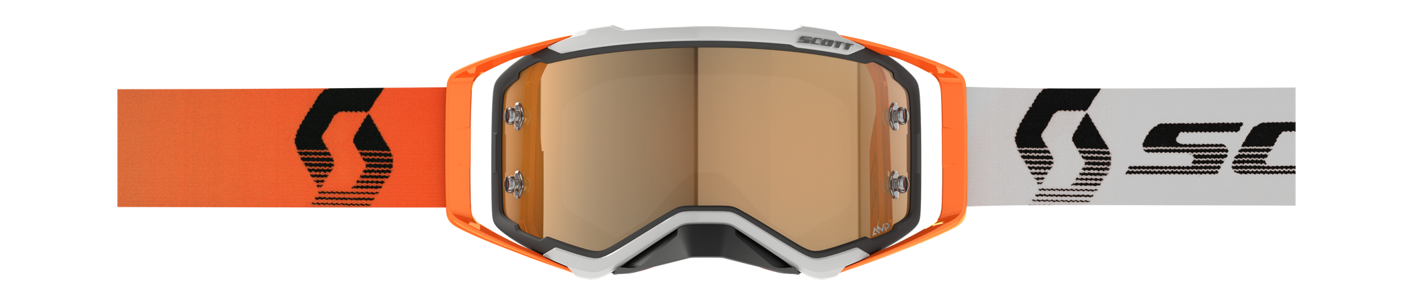 Scott Crossbril Prospect - Grijs / Oranje - Amplifier Spiegel Goud Lens