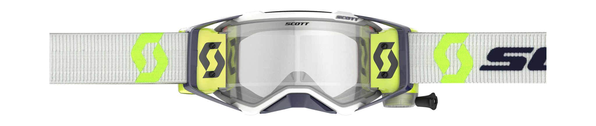 Scott Crossbril Roll-Off Prospect WFS - Grijs / Geel - Clear Lens