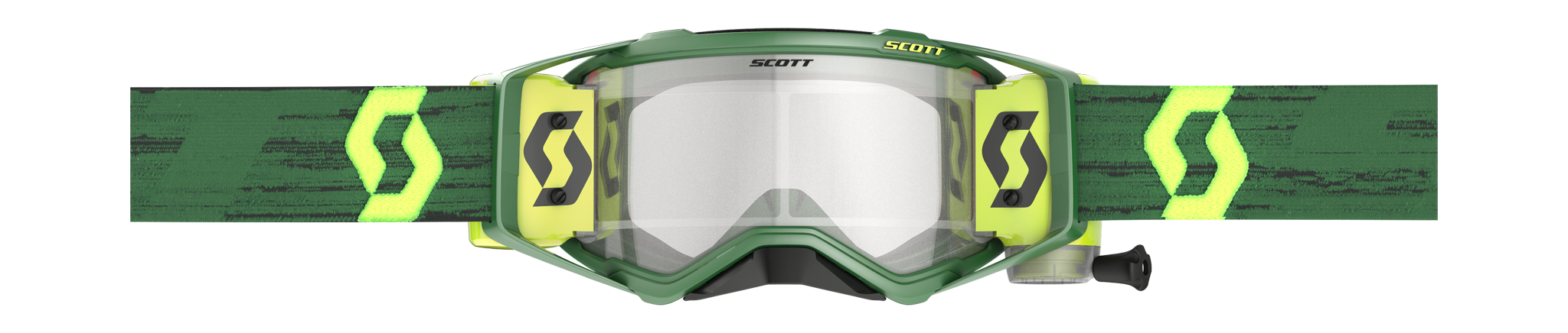 Scott Crossbril Roll-Off Prospect WFS - Groen / Geel - Clear Lens