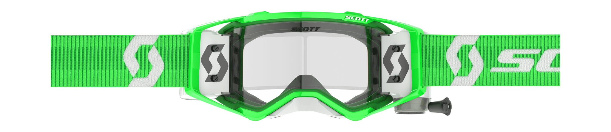 Scott Crossbril Roll-Off Prospect WFS - Groen / Wit - Clear Lens