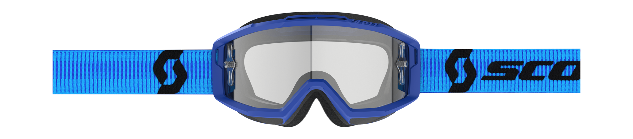 Scott Crossbril Split OTG - Blauw / Zwart - Clear Lens