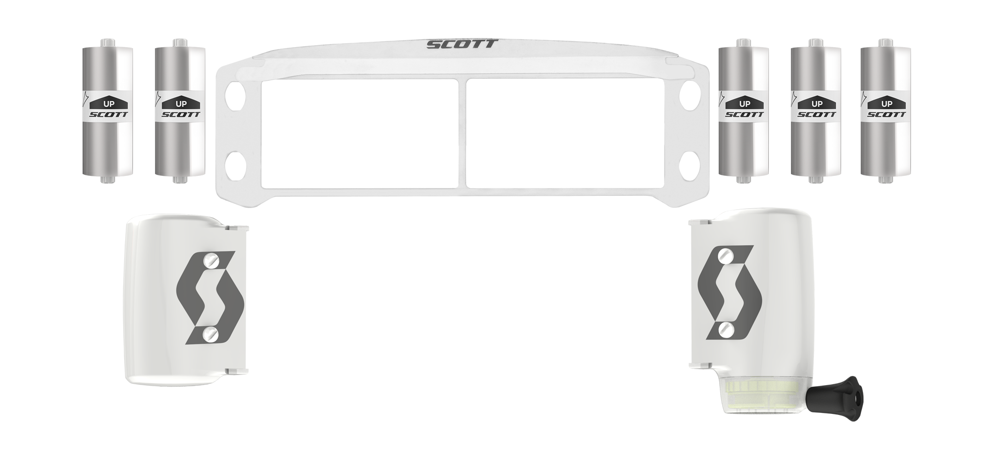 Scott Roll-Off Systeem WFS Prospect / Fury - Wit - 50 mm